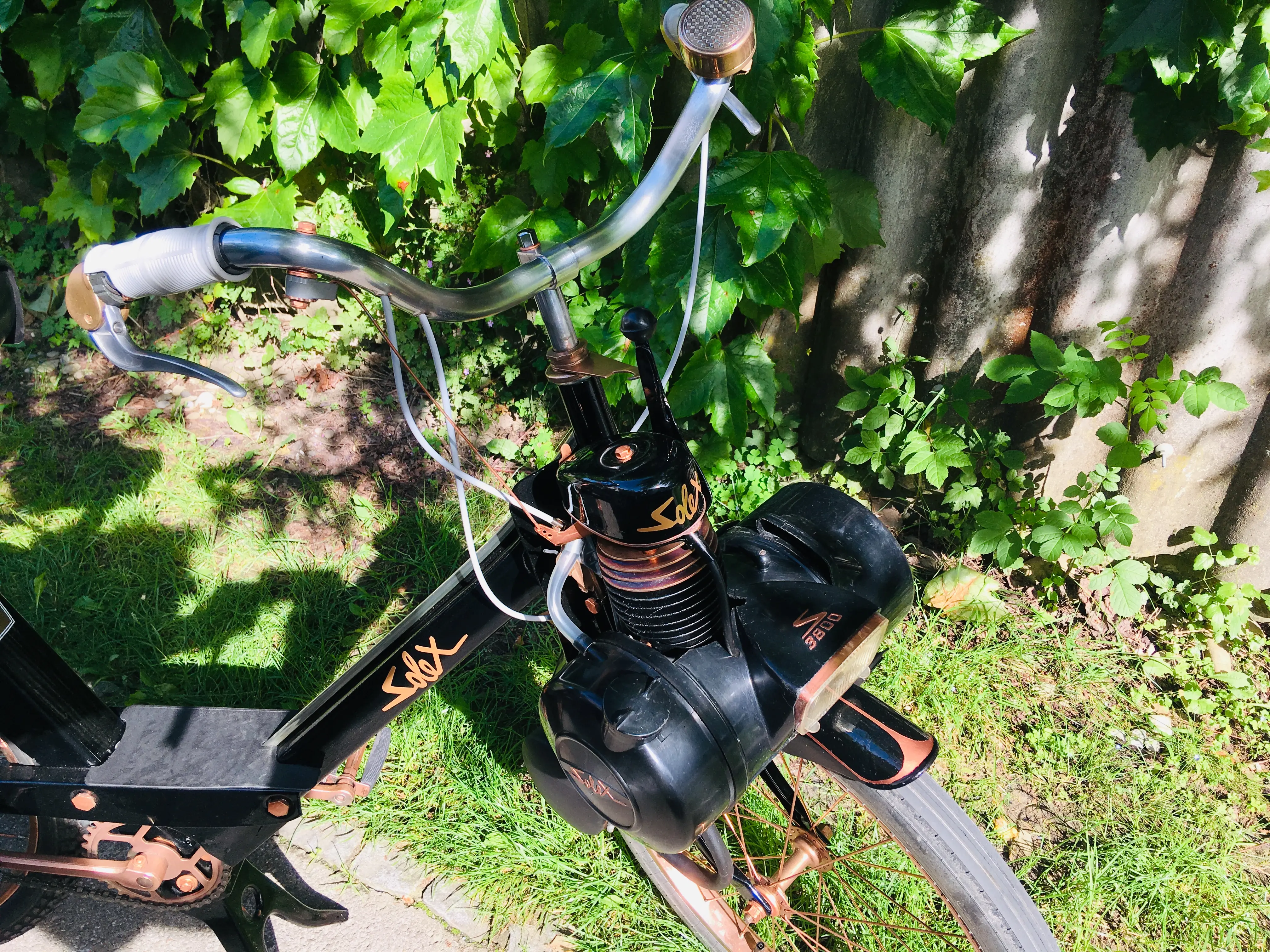 Fahrrad verkupfert