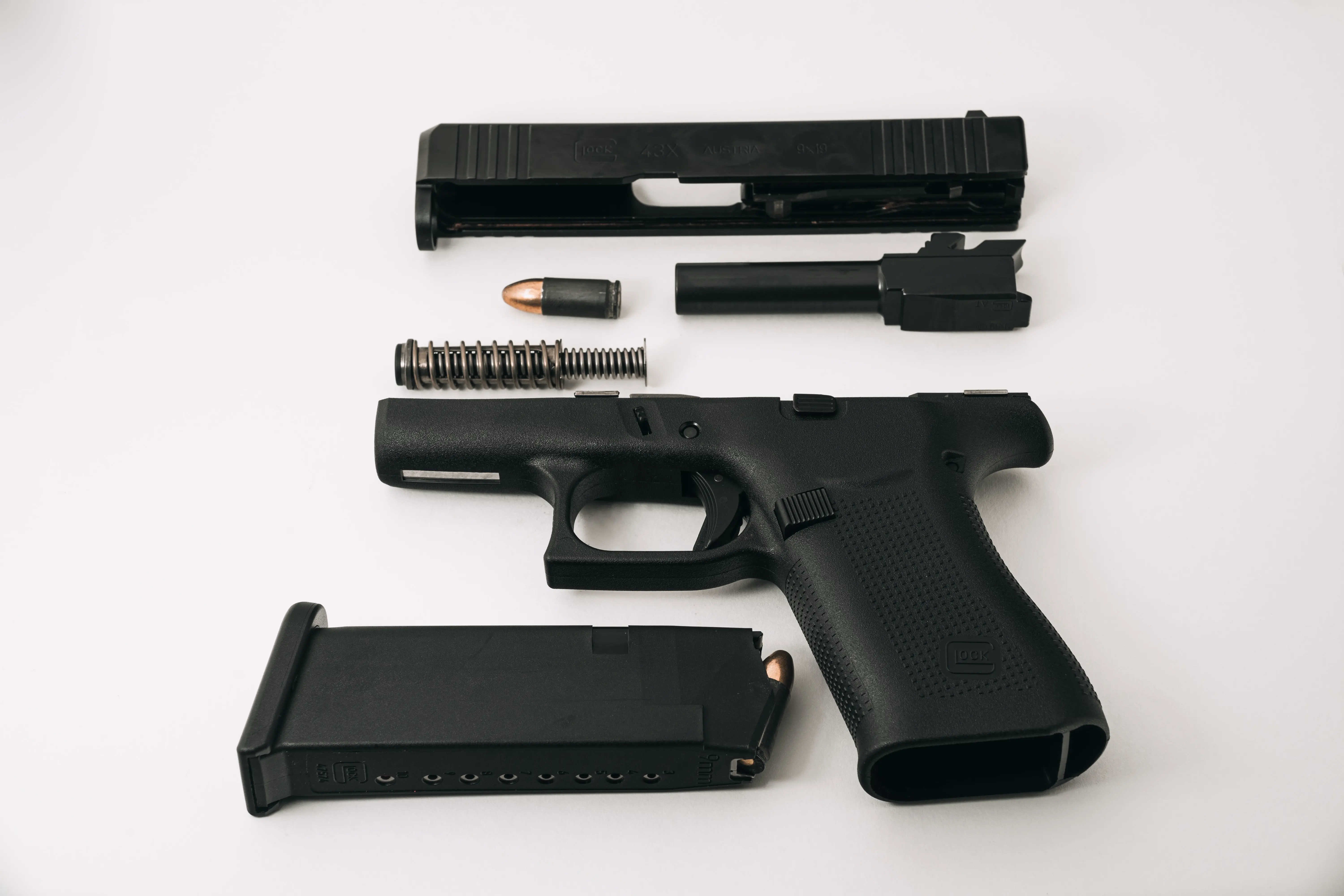Pistolenteile brueniert