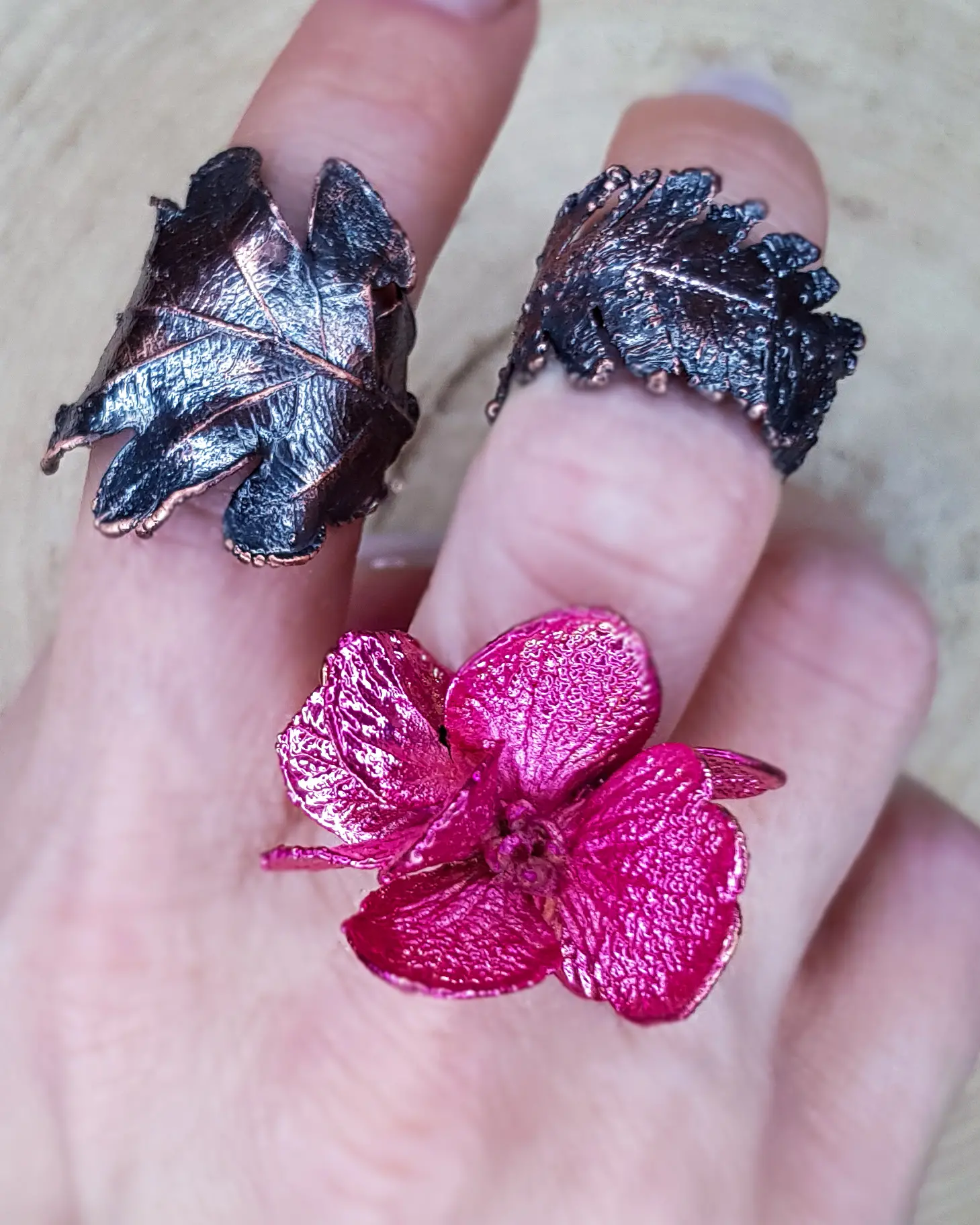 Blüte patiniert